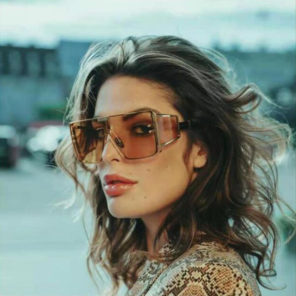 fashion modern oversized one piece sunglasses women brand vintage square color sun glasses female driving goggles uv400, White;black
fashion modern oversized one piece sunglasses women brand vintage square color sun glasses female driving goggles uv400, White;black