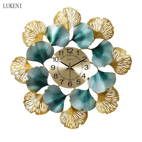 american wrought iron ginkgo leaf decorative wall clocks mural crafts home livingroom silent clocks bedroom wall decoration art, Blue;slivery
american wrought iron ginkgo leaf decorative wall clocks mural crafts home livingroom silent clocks bedroom wall decoration art, Blue;slivery