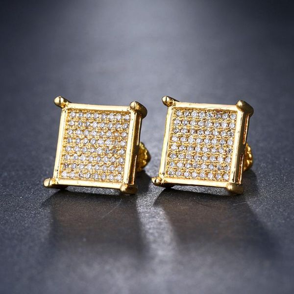 stud screw earrings micro iecd out women men hip hop trendy gold filled shiny jewelry gift, Golden;silver
stud screw earrings micro iecd out women men hip hop trendy gold filled shiny jewelry gift, Golden;silver