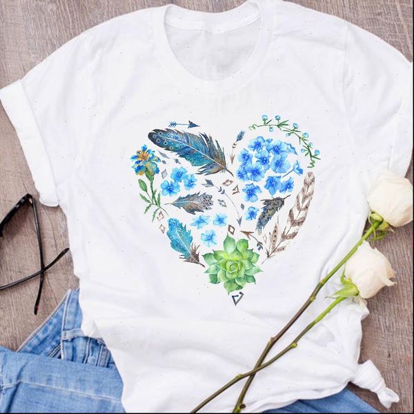 graphic feather plant love womens t shirts floral flower printing 90s clothing tees print, White
graphic feather plant love womens t shirts floral flower printing 90s clothing tees print, White