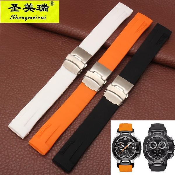 watch bands 21mm silicone strap for t-race motorcycle racing series t048 black, orange, white waterproof, Black;brown
watch bands 21mm silicone strap for t-race motorcycle racing series t048 black, orange, white waterproof, Black;brown