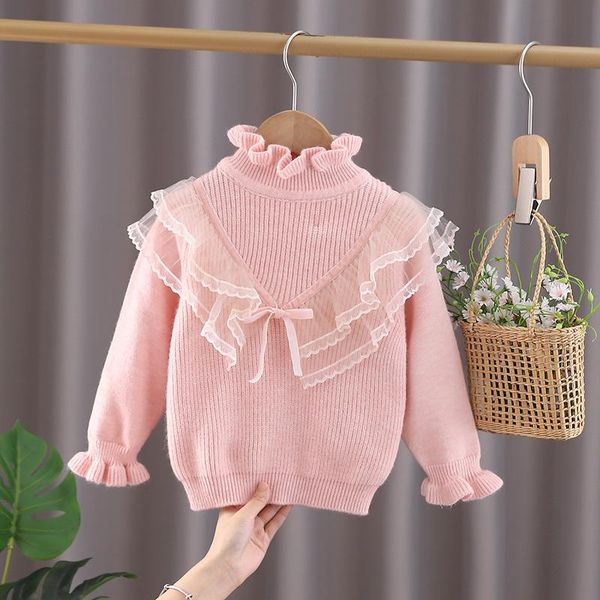 pullover kids baby girls autumn full sleeve solid knitting children princess casual sweater lace toddler clothes floral neck ey10214, Blue
pullover kids baby girls autumn full sleeve solid knitting children princess casual sweater lace toddler clothes floral neck ey10214, Blue