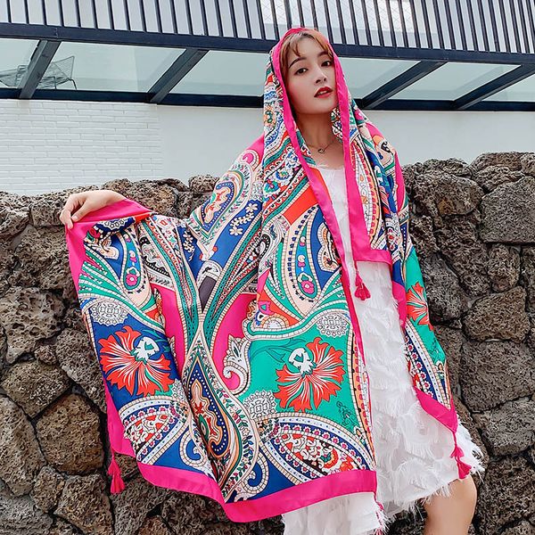 dual-purpose cotton and linen sunscreen shawl national wind travel p scarf air conditioning shawl beach towel, Blue;gray
dual-purpose cotton and linen sunscreen shawl national wind travel p scarf air conditioning shawl beach towel, Blue;gray