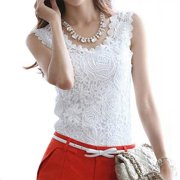 women's fashion blouse casual summer cotton lace sleeveless elegant vintage shirt white crochet blusas femininas blouses & shirts
women's fashion blouse casual summer cotton lace sleeveless elegant vintage shirt white crochet blusas femininas blouses & shirts
