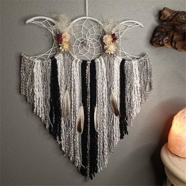 decorative objects & figurines handmade multicolor triple moon dream catcher a gift of love and healing bedroom home decor wall hanging orna
decorative objects & figurines handmade multicolor triple moon dream catcher a gift of love and healing bedroom home decor wall hanging orna
