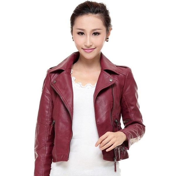 women's jackets spring autumn clothing pu leather jacket faux soft coat slim rivet zipper motorcycle 8003, Black;brown
women's jackets spring autumn clothing pu leather jacket faux soft coat slim rivet zipper motorcycle 8003, Black;brown
