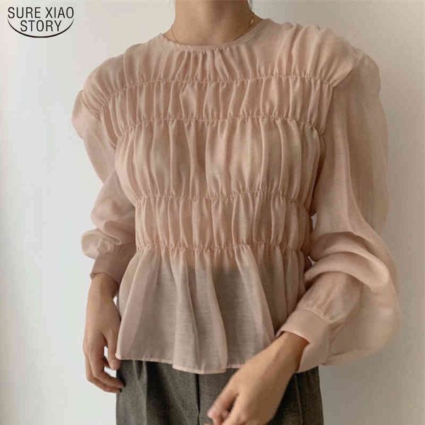 spring o-neck puff sleeve blouse women korean ins solid pleated design summer shirt female fashion clothing 11357 210415, White
spring o-neck puff sleeve blouse women korean ins solid pleated design summer shirt female fashion clothing 11357 210415, White