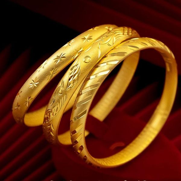 bangle dubai women bracelet yellow gold filled solid wedding bridal jewelry gift, Black
bangle dubai women bracelet yellow gold filled solid wedding bridal jewelry gift, Black