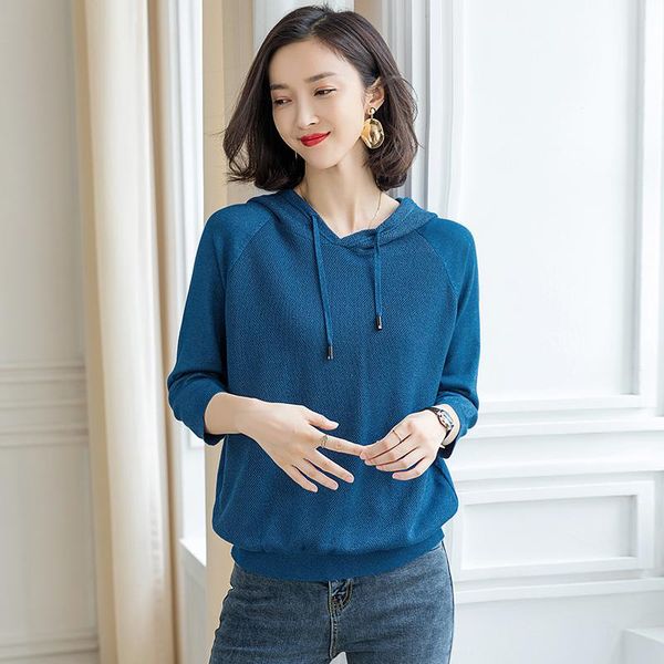 women's sweaters lady autumn hooded sweater pullover solid color female wool blouses, White;black
women's sweaters lady autumn hooded sweater pullover solid color female wool blouses, White;black