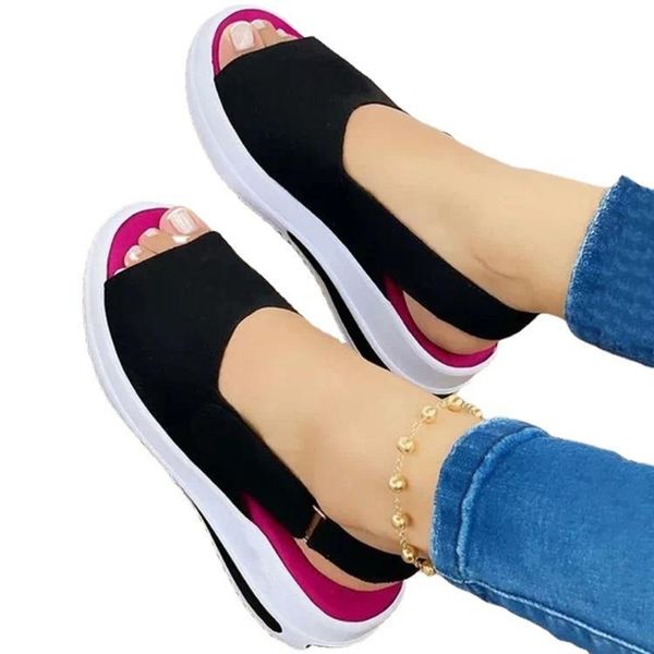 sandals women's fashion summer fish mouth solid color woman shoes flat thick bottom beach female size 35-43, Black
sandals women's fashion summer fish mouth solid color woman shoes flat thick bottom beach female size 35-43, Black
