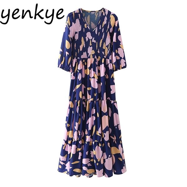 multicolor print big swing long dress women v neck regular sleeve holiday summer casual robe longue 210514, Black;gray
multicolor print big swing long dress women v neck regular sleeve holiday summer casual robe longue 210514, Black;gray