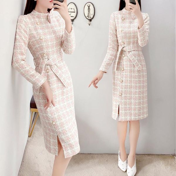 casual dresses tweed temperament dress women autumn and winter vintage slim work celebrities club vestido elegant, Black;gray
casual dresses tweed temperament dress women autumn and winter vintage slim work celebrities club vestido elegant, Black;gray