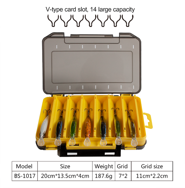 fishing bait box hook jig double-sided 10 12 grid portable hard plastic water control gearac accessories
fishing bait box hook jig double-sided 10 12 grid portable hard plastic water control gearac accessories