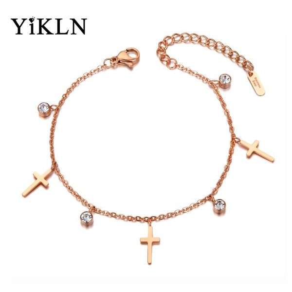 charm bracelets yikln neo-gothic stainless steel cross bangle for women bohemia cz crystal chain link beach bracelet yb20039, Golden;silver
charm bracelets yikln neo-gothic stainless steel cross bangle for women bohemia cz crystal chain link beach bracelet yb20039, Golden;silver