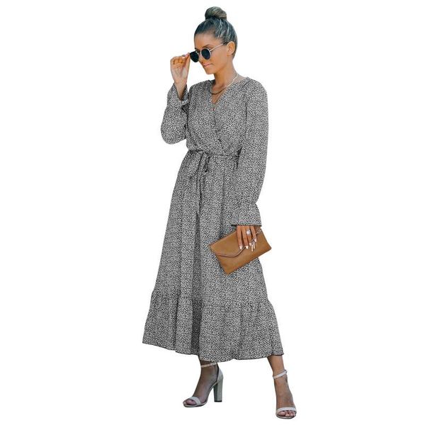 casual dresses 2021 women floral print chiffon midi dress autumn spring v neck long sleeve belted pleated party vestidos wdc8514, Black;gray
casual dresses 2021 women floral print chiffon midi dress autumn spring v neck long sleeve belted pleated party vestidos wdc8514, Black;gray