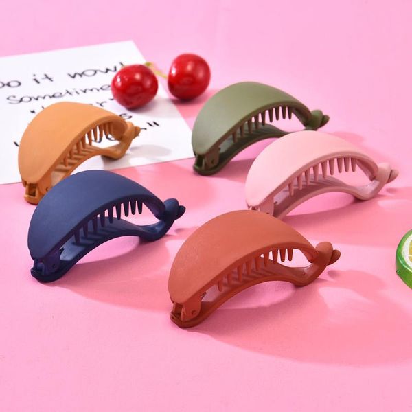 fashion women's banana clip hairpin grabbing girls ponytail solid color korean hair accessories
fashion women's banana clip hairpin grabbing girls ponytail solid color korean hair accessories