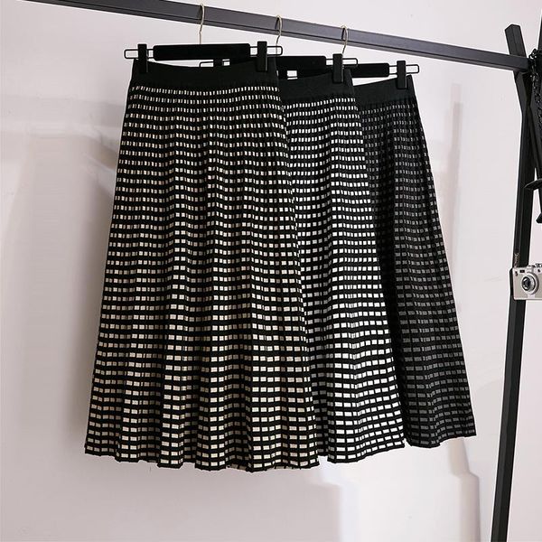 skirts womens knitted wool high waist stretched plaid long a line patchwork midi, Black
skirts womens knitted wool high waist stretched plaid long a line patchwork midi, Black