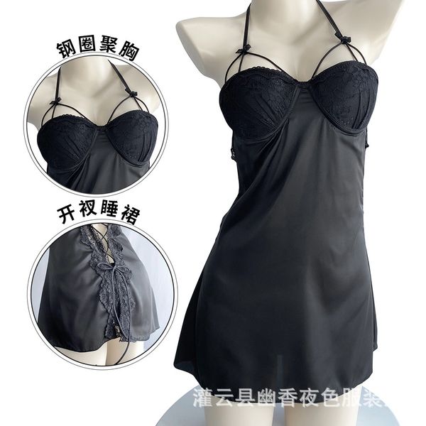 lin ting's underwear lace suspender skirt satin chiffon home wear pajamas 2450, Red;black
lin ting's underwear lace suspender skirt satin chiffon home wear pajamas 2450, Red;black