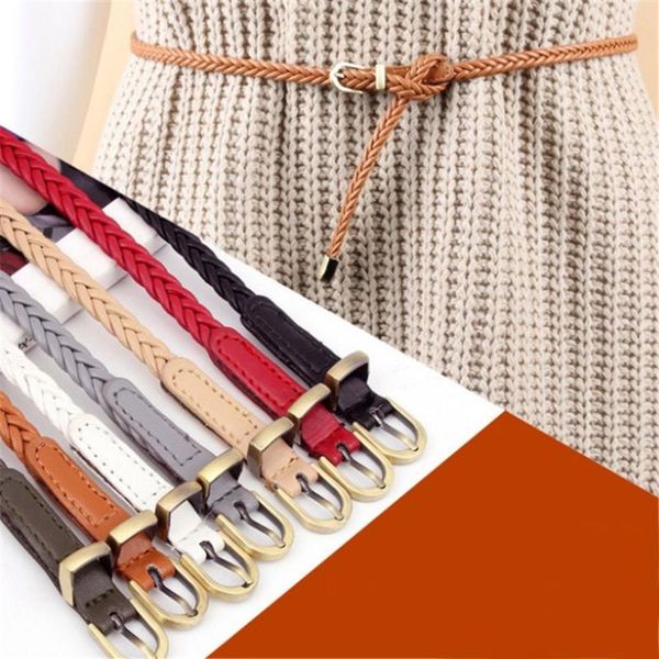 belts women's pu leather braided dress belt fashion causal waistband 0.8cm thin golden pin buckle, Black;brown
belts women's pu leather braided dress belt fashion causal waistband 0.8cm thin golden pin buckle, Black;brown
