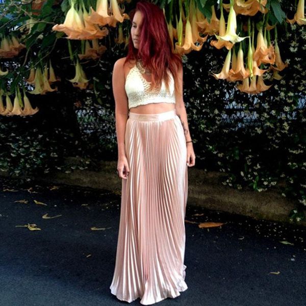 skirts fashion satin pleated women zipper custom made a-line pretty pink long female maxi skirt, Black
skirts fashion satin pleated women zipper custom made a-line pretty pink long female maxi skirt, Black