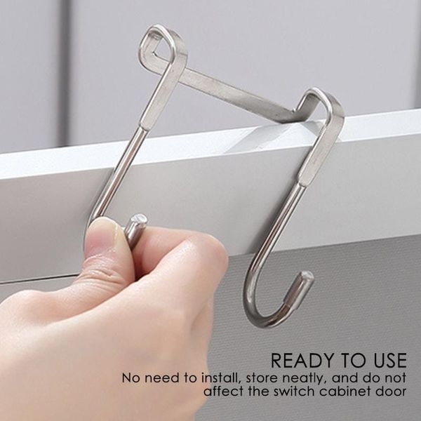hooks & rails 1pc s-type door hanger hook stainless steel punching cabinet without trace clothes back wall mounted
hooks & rails 1pc s-type door hanger hook stainless steel punching cabinet without trace clothes back wall mounted