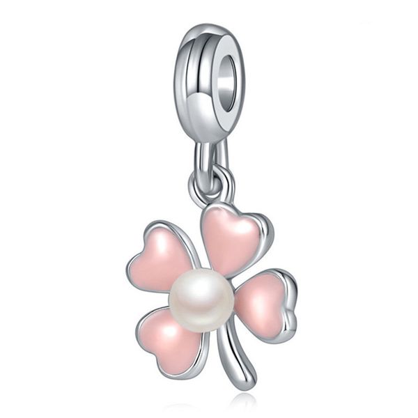 1pcs pretty four leaf clover pearl pendant diy beads adapting to original pandora charm bracelet ladies jewelry making gift, Silver
1pcs pretty four leaf clover pearl pendant diy beads adapting to original pandora charm bracelet ladies jewelry making gift, Silver