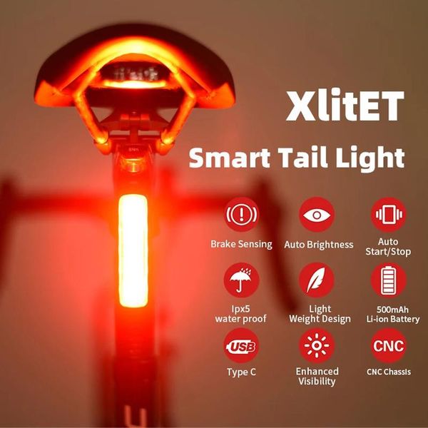 xlitet bicycle taillight intelligent bike back light rear led lantern usb rechargeable tail lamp w/2 holders lights
xlitet bicycle taillight intelligent bike back light rear led lantern usb rechargeable tail lamp w/2 holders lights