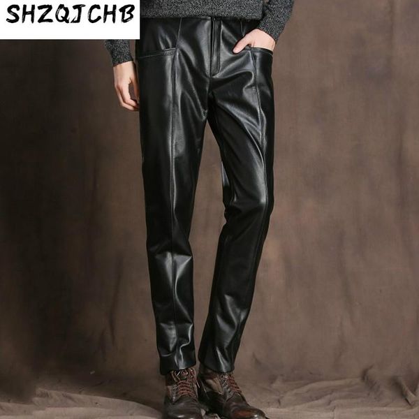 genuine leather pants men cowhide mens casual trousers plus size autumn winter pantalon cuir pph26 men's, Black
genuine leather pants men cowhide mens casual trousers plus size autumn winter pantalon cuir pph26 men's, Black
