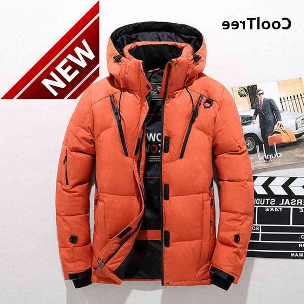 down jackets men autumn cooltree winter multi-pocket white duck down thick warm hooded coats male solid color outerwear parkas, Black
down jackets men autumn cooltree winter multi-pocket white duck down thick warm hooded coats male solid color outerwear parkas, Black