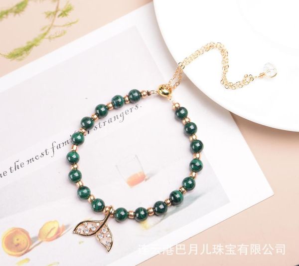beaded, strands wholesale natural malachite fishtail drawable adjustable bracelet sweet and simple ins wind gift, Black
beaded, strands wholesale natural malachite fishtail drawable adjustable bracelet sweet and simple ins wind gift, Black