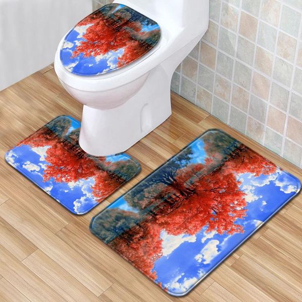 carpets 3 piece scenery bathroom floor mats set toilet seat cover anti-slip carpet shower decoration rug entrance door mat
carpets 3 piece scenery bathroom floor mats set toilet seat cover anti-slip carpet shower decoration rug entrance door mat