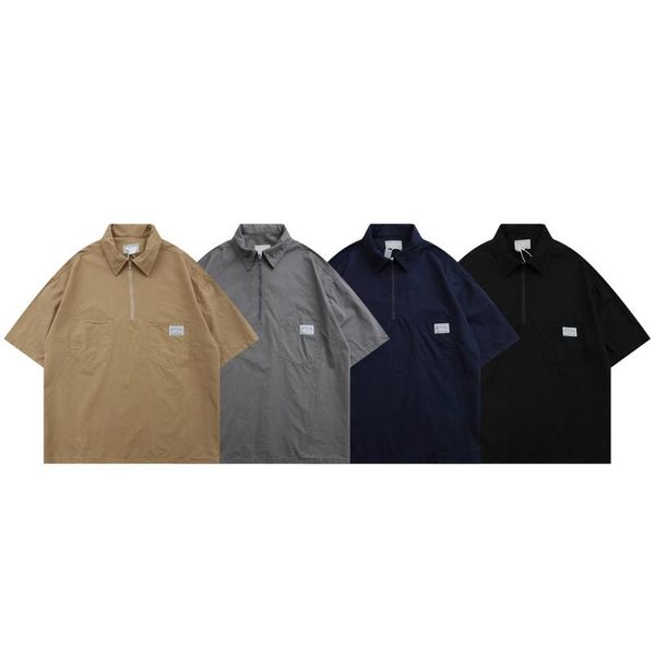 men's polos solid color short sleeve shirt mens summer casual lapel half-sleeve loose half cardigan pocket t-shirt men, White;black
men's polos solid color short sleeve shirt mens summer casual lapel half-sleeve loose half cardigan pocket t-shirt men, White;black