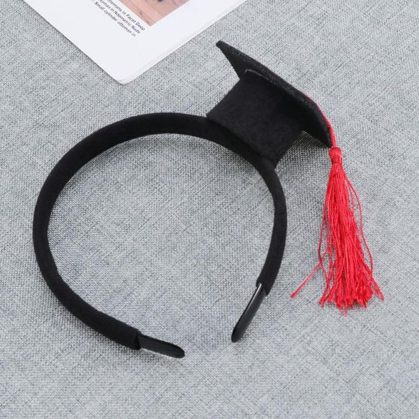 party hats mini doctoral cap hair band stereoscopic headdress head piece graduation decoration(black style(red))
party hats mini doctoral cap hair band stereoscopic headdress head piece graduation decoration(black style(red))