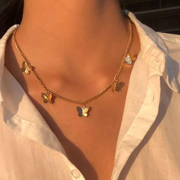 pendant necklaces fashion jewelry gift vintage multilayer butterfly necklace for women butterflies moon star charm choker boho, Silver
pendant necklaces fashion jewelry gift vintage multilayer butterfly necklace for women butterflies moon star charm choker boho, Silver