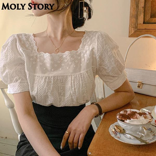 women's blouses & shirts square neck lace women short puff sleeve white ladies drop
women's blouses & shirts square neck lace women short puff sleeve white ladies drop