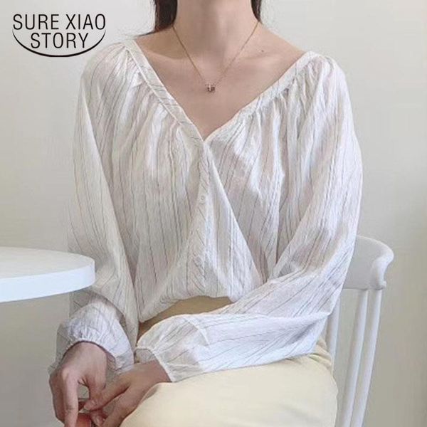 women's blouses & shirts 2021 autumn women long sleeve v-neck casual striped shirt lantern thin blouse vintage blusas 10517, White
women's blouses & shirts 2021 autumn women long sleeve v-neck casual striped shirt lantern thin blouse vintage blusas 10517, White