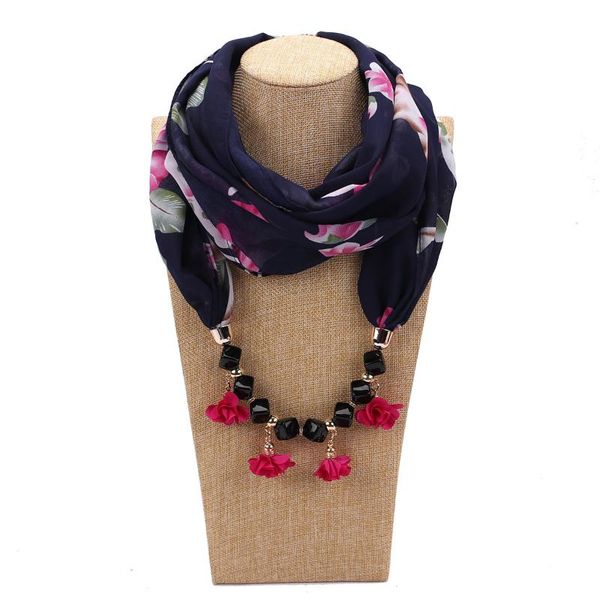 pendant necklaces rainbery bohemian printed flower beads scarf necklace for women design scarves statement collar jewelry, Silver
pendant necklaces rainbery bohemian printed flower beads scarf necklace for women design scarves statement collar jewelry, Silver
