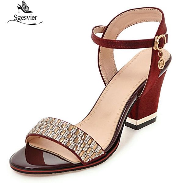 sgesvier 2021 plus size 32-43 women sandals simple buckle fashion crystal summer shoes casual square high heels woman red dress, Black
sgesvier 2021 plus size 32-43 women sandals simple buckle fashion crystal summer shoes casual square high heels woman red dress, Black