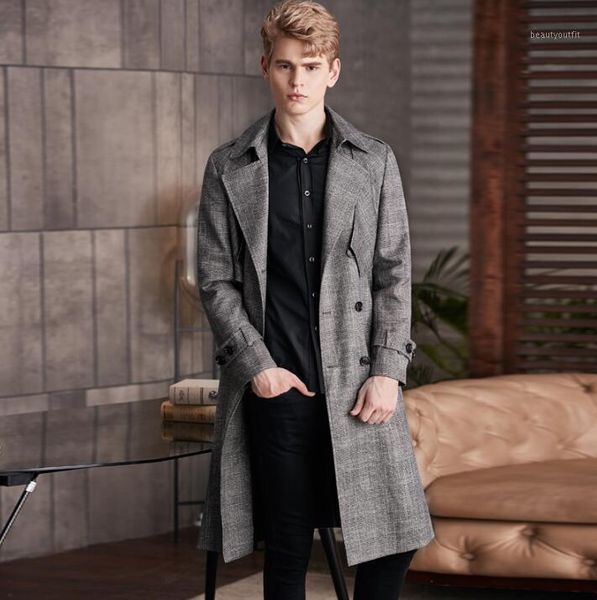 men's trench coats mens man double breasted long coat men clothes business casual winter grey autumn slim fit overcoat sleeve, Tan;black
men's trench coats mens man double breasted long coat men clothes business casual winter grey autumn slim fit overcoat sleeve, Tan;black