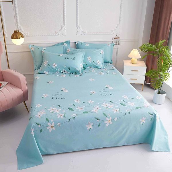 sheets & sets 100%cotton bed sheet coverlet double single student dormitory piece dustproof thickened twill four seasons universal