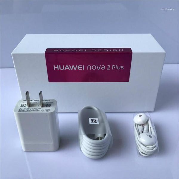 original huawei nova2 plus 9v2a charger data cable genuine headset mobile phone for nova 2 adapter11