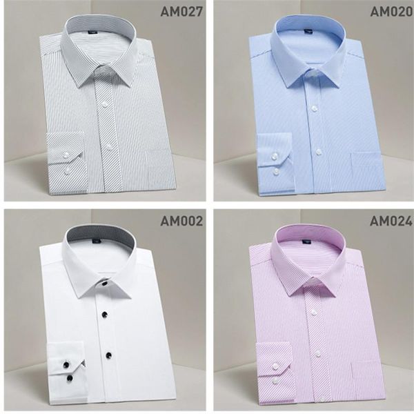 simple men's solid color striped long-sleeve with pocket design shirt business casual professional square collar shirts, White;black
simple men's solid color striped long-sleeve with pocket design shirt business casual professional square collar shirts, White;black