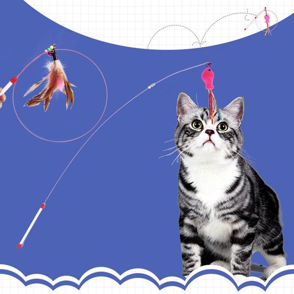 cat toys aapet 1pc teaser kitten funny rod wand feather interactive stick for pet supplies accessories
cat toys aapet 1pc teaser kitten funny rod wand feather interactive stick for pet supplies accessories