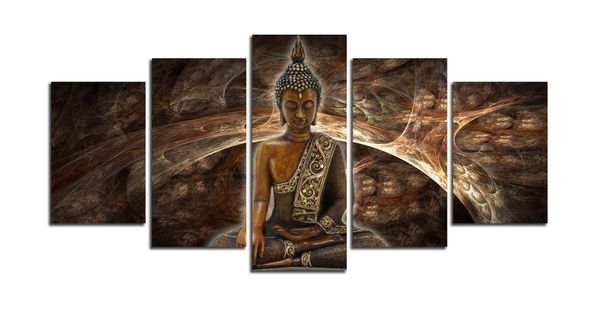 5 pieces abstract brown buddha print modern canvas painting decoration home wall pictures for kitchen no frame
5 pieces abstract brown buddha print modern canvas painting decoration home wall pictures for kitchen no frame