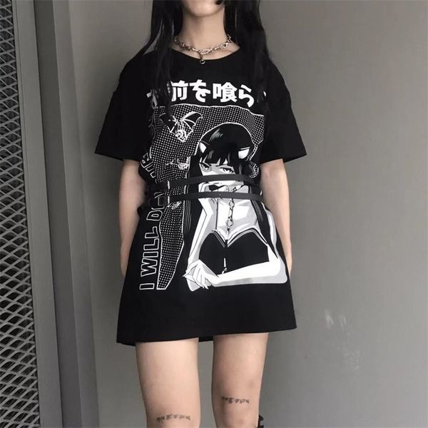 insgoth harajuku loose long women gothic streetwear oversize black t-shirts grunge printed fashion female vintage, White
insgoth harajuku loose long women gothic streetwear oversize black t-shirts grunge printed fashion female vintage, White