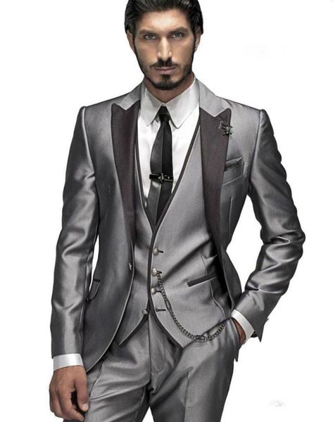 men's suits & blazers 3pcs closure collar light grey business for wedding (jacket+pants+vest)custom made men sets tailored, White;black
men's suits & blazers 3pcs closure collar light grey business for wedding (jacket+pants+vest)custom made men sets tailored, White;black