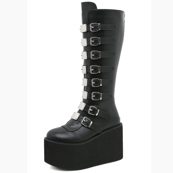boots women punk long for ladies winter fleece biker shoes female belt buckle motorcycle pumps boot girls 2021 large size 43, Black
boots women punk long for ladies winter fleece biker shoes female belt buckle motorcycle pumps boot girls 2021 large size 43, Black