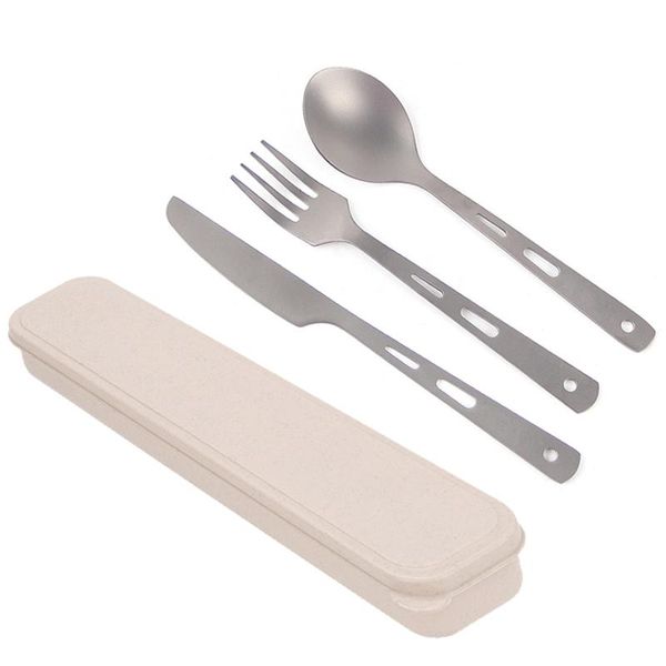 dinnerware sets kitchen spoon fork knife titanium cutlery set picnic tableware lightweight cookware kit 3 pcs t inculde case for home/travel
dinnerware sets kitchen spoon fork knife titanium cutlery set picnic tableware lightweight cookware kit 3 pcs t inculde case for home/travel