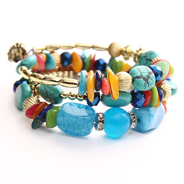 multi-layer beaded winding jewelry bracelet 5 styles multiple colors natural stone turquoise agate crysta ladies party holiday gift, Black
multi-layer beaded winding jewelry bracelet 5 styles multiple colors natural stone turquoise agate crysta ladies party holiday gift, Black