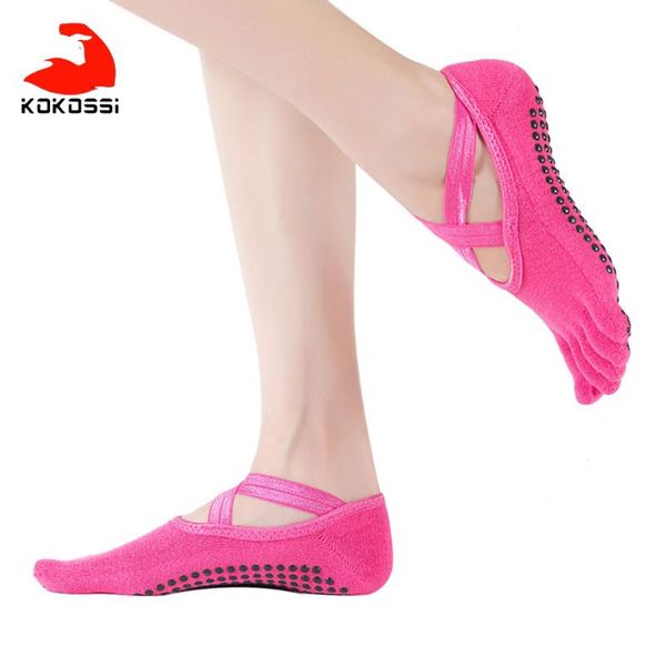 kokossi 1 pair lace-up yoga socks split toes ballet dance floor exercise clothing pilates sports breathable non-slip women, Black
kokossi 1 pair lace-up yoga socks split toes ballet dance floor exercise clothing pilates sports breathable non-slip women, Black